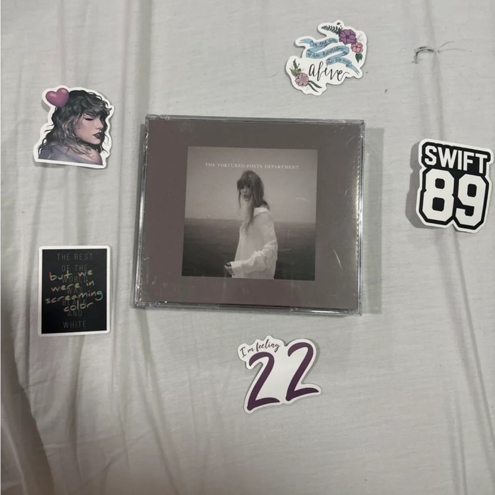 Taylor Swift, the albatross, artifacts, sealed with stickers